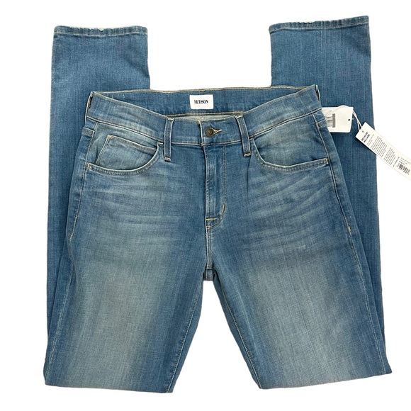 Sz 31 Hudson Blake Slim Straight Jeans Atlas - Picture 4 of 15